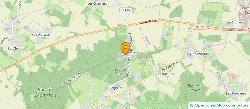 localisation de l'entreprise SCI LA GASPESIE  NIEUL-LES-SAINTES