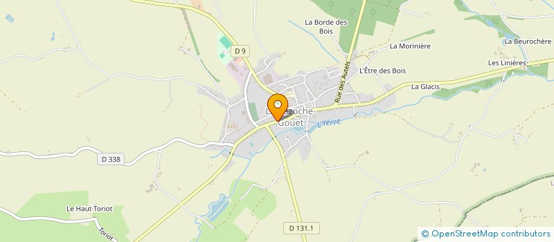 localisation de l'entreprise SCI LA GATE à LA BAZOCHE-GOUET