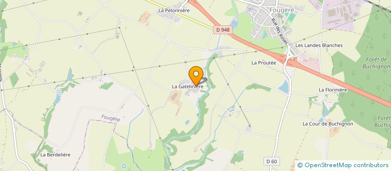 localisation de l'entreprise SCI LA GATELINIERE  FOUGERE