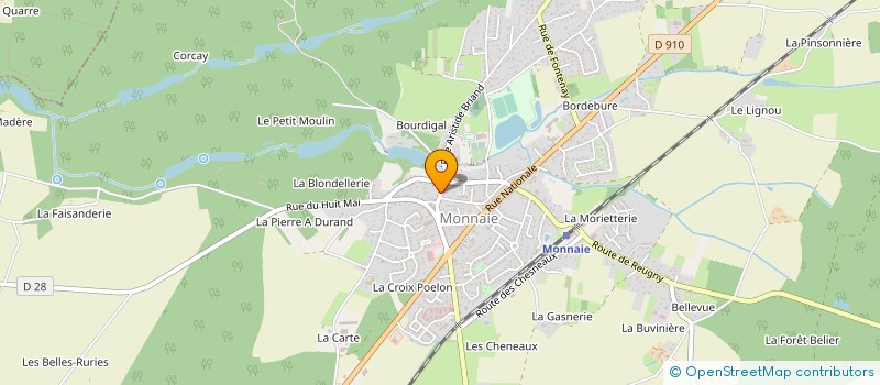 localisation de l'entreprise SCI LA GATINAISE  SAINT-LAURENT-EN-GATINES