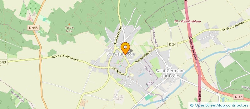 localisation de l'entreprise SCI LA GATINAISE DE RENOVATION  SOISY-SUR-ECOLE