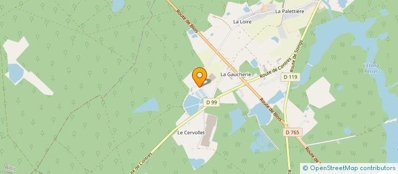 localisation de l'entreprise SCI LA GAUCHERIE  FONTAINES EN SOLOGNE