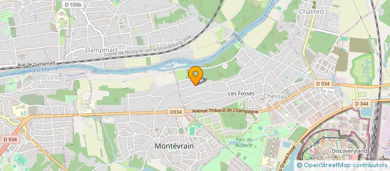 localisation de l'entreprise SCI LA GAUDIERE  CHESSY