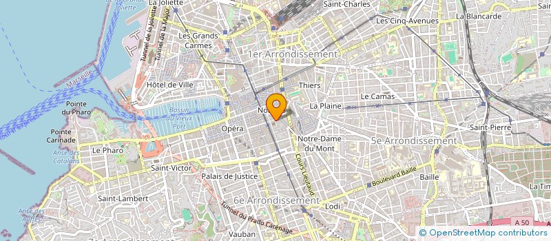 localisation de l'entreprise SCI LA GAUTERAYE BAIZE à MARSEILLE 1