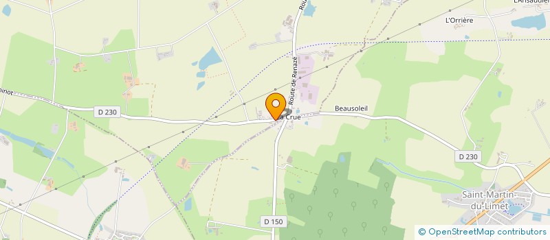 localisation de l'entreprise SCI LA GAUTERIE  LA SELLE-CRAONNAISE