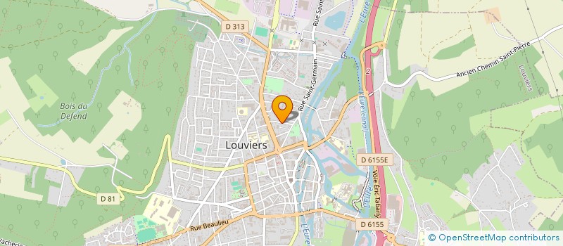 localisation de l'entreprise SCI LA GAVOTTE à LOUVIERS