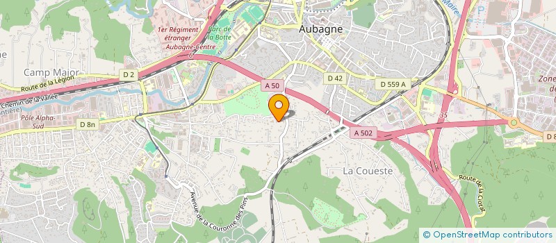 localisation de l'entreprise SCI LA GAVOTTE à AUBAGNE