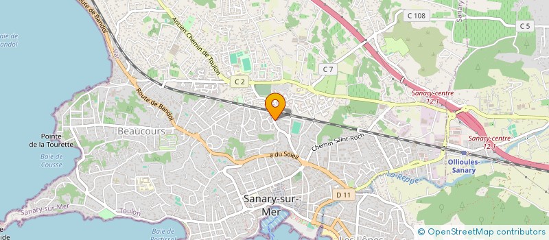 localisation de l'entreprise SCI LA GAVOTTE à SANARY-SUR-MER