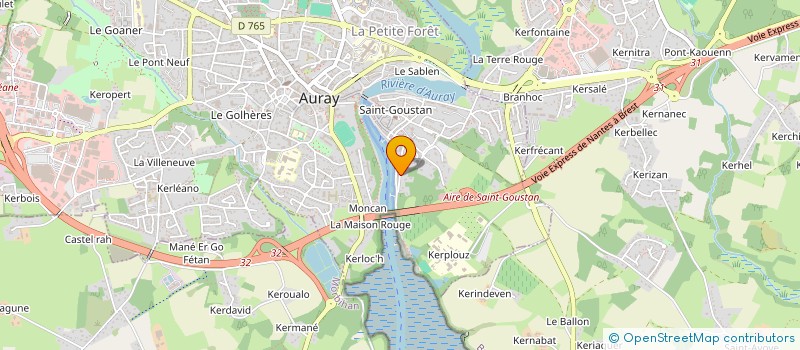 localisation de l'entreprise SCI LA GAZELLE à AURAY