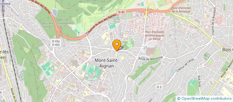 localisation de l'entreprise SCI LA GEHANE  MONT-SAINT-AIGNAN