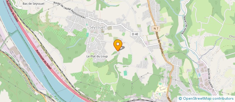 localisation de l'entreprise SCI LA GELAYE  SEYSSUEL