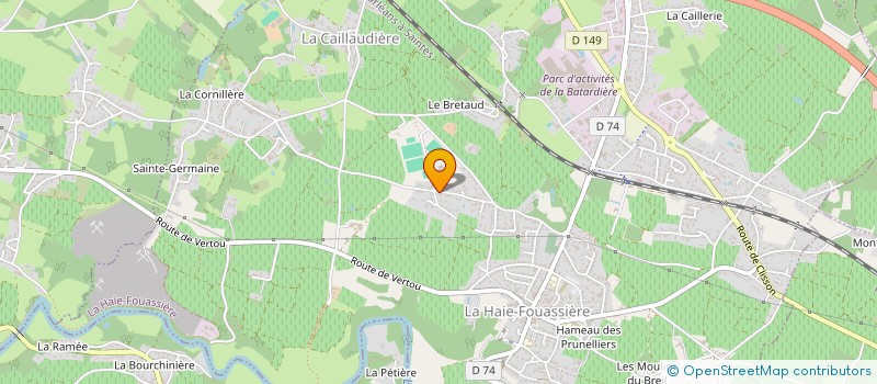 localisation de l'entreprise SCI LA GELIERE  LA HAIE-FOUASSIERE