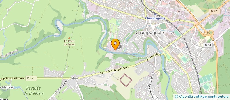 localisation de l'entreprise SCI LA GELINOTTE  CHAMPAGNOLE