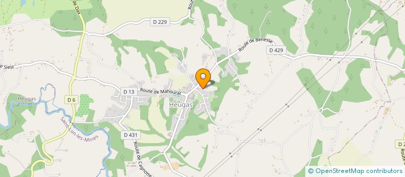 localisation de l'entreprise SCI LA GELOUSE  HEUGAS