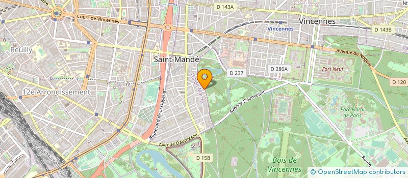 localisation de l'entreprise SCI LA GENERALE DE PROMOTION 39  SAINT-MANDE