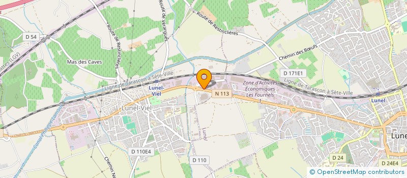 localisation de l'entreprise SCI LA GENERALIFE  LUNEL