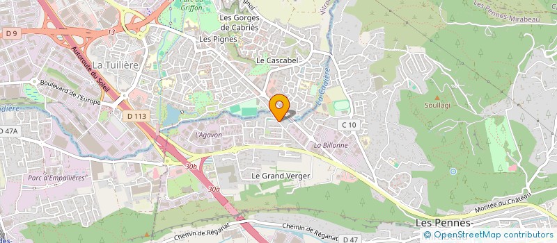 localisation de l'entreprise SCI LA GENESE à LES PENNES-MIRABEAU