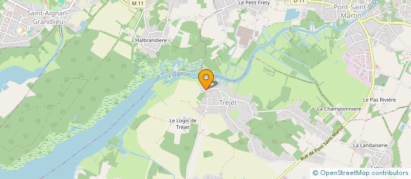 localisation de l'entreprise SCI LA GENETTE  NANTES