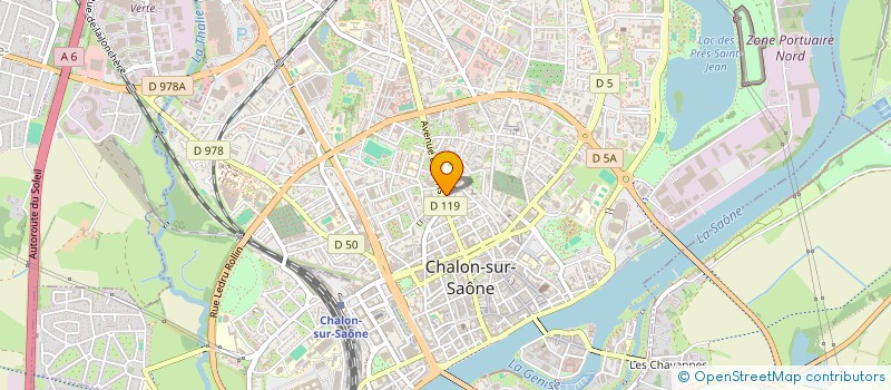 localisation de l'entreprise SCI LA GENISE.BLOND à CHALON-SUR-SAONE