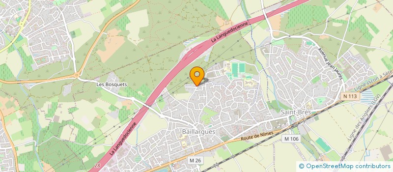 localisation de l'entreprise SCI LA GENTIANE à BAILLARGUES