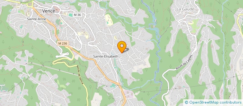 localisation de l'entreprise SCI LA GENTIANE  VENCE