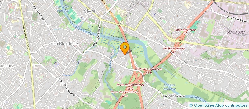 localisation de l'entreprise SCI LA GENTILEENNE  VERTOU