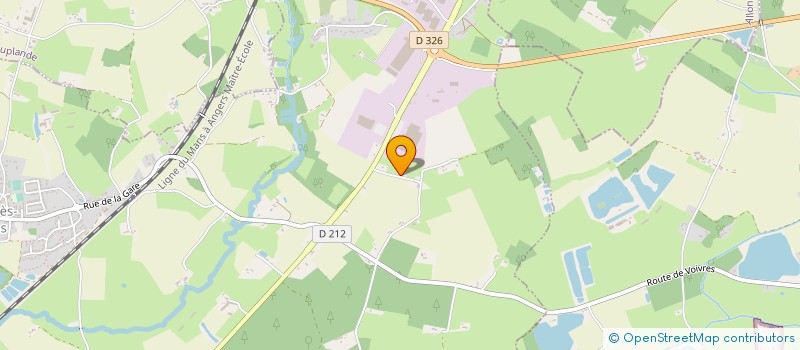 localisation de l'entreprise SCI LA GEORENE  VOIVRES LES LE MANS