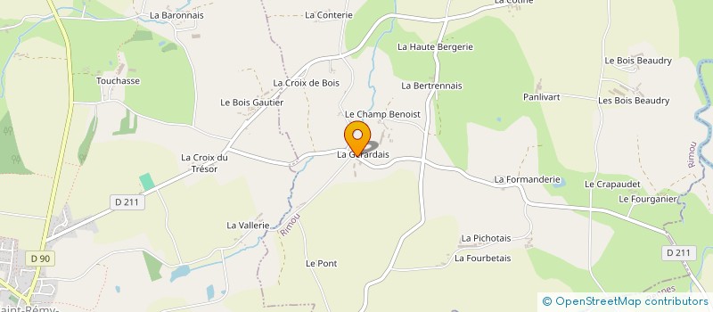 localisation de l'entreprise SCI LA GERARDAIS  RIMOU