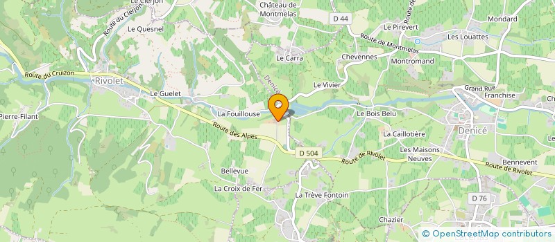 localisation de l'entreprise SCI LA GERBONNETTE  RIVOLET