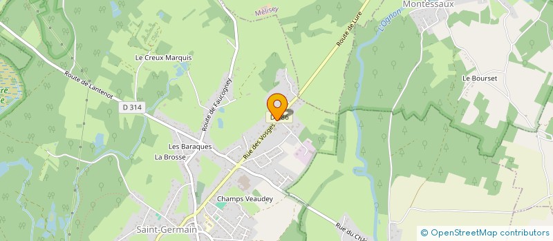 localisation de l'entreprise SCI LA GERMINOISE  SAINT-GERMAIN