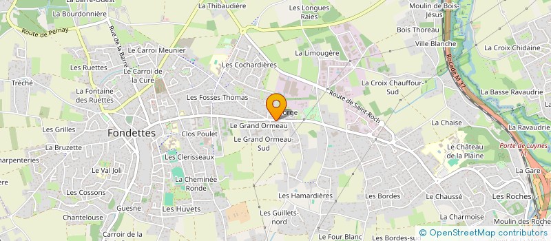 localisation de l'entreprise SCI LA GERVILLE à FONDETTES