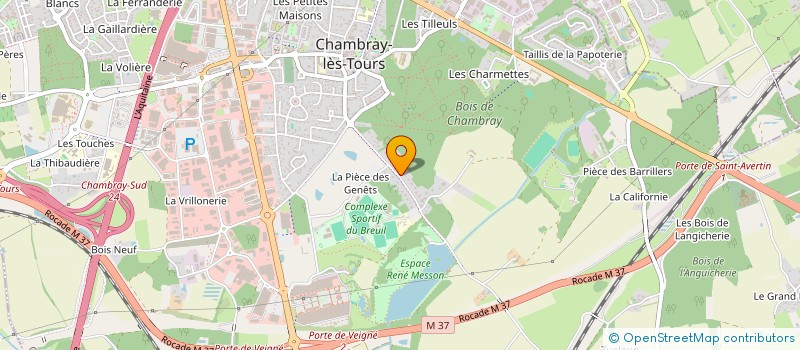 localisation de l'entreprise SCI LA GILARDIERE  CHAMBRAY-LES-TOURS