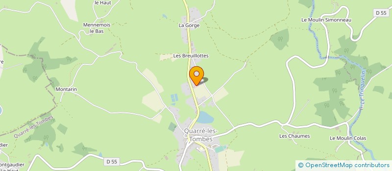 localisation de l'entreprise SCI LA GILSIERE  QUARRE-LES-TOMBES