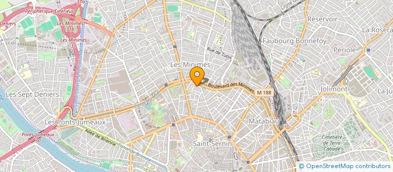 localisation de l'entreprise SCI LA GINESTIERE à TOULOUSE
