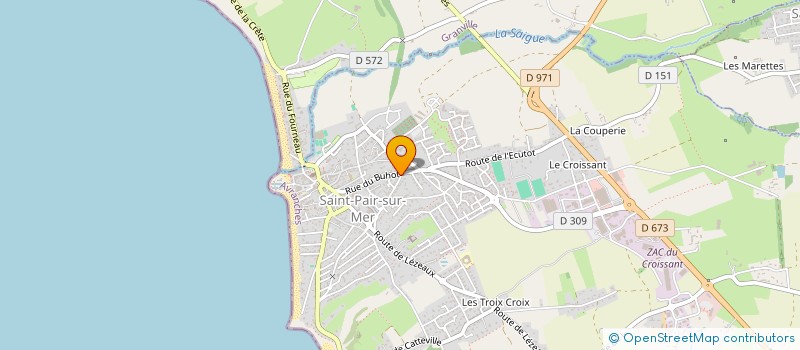 localisation de l'entreprise SCI LA GINETTE  SAINT-PAIR-SUR-MER