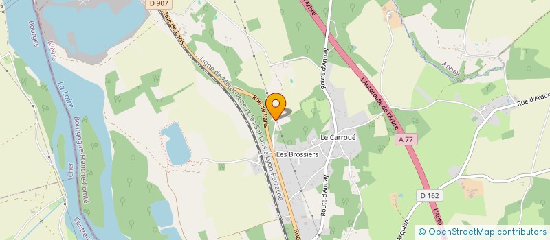 localisation de l'entreprise SCI LA GIRAFE  LA CELLE-SUR-LOIRE