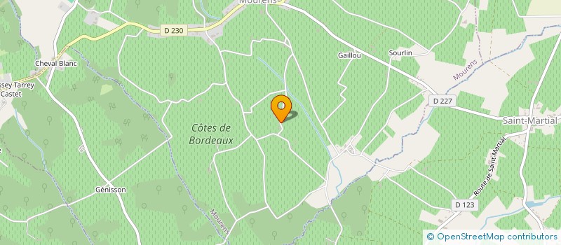 localisation de l'entreprise SCI LA GIRONDINE  MOURENS