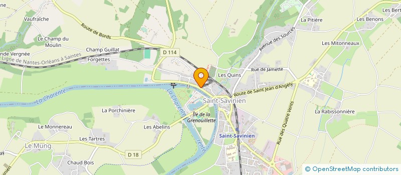 localisation de l'entreprise SCI LA GIRONDINE  SAINT-SAVINIEN