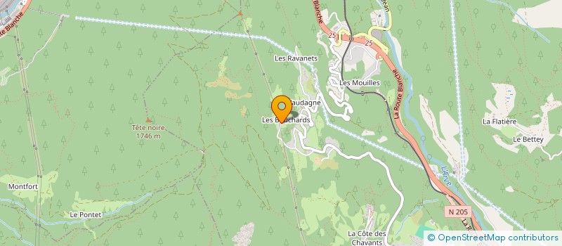 localisation de l'entreprise SCI LA GLIERE D'EN HAUT  LES HOUCHES