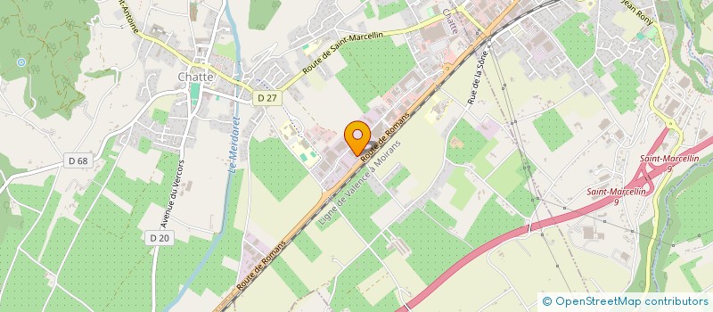 localisation de l'entreprise SCI LA GLORIETTE  CHATTE