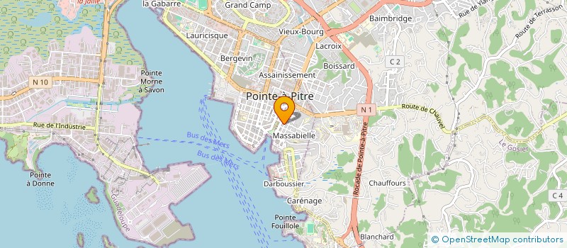 localisation de l'entreprise SCI LA GLORIETTE à POINTE-A-PITRE