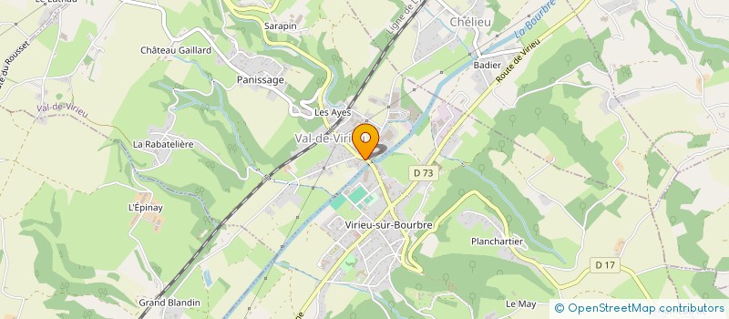 localisation de l'entreprise SCI LA GLORIETTE  VAL-DE-VIRIEU