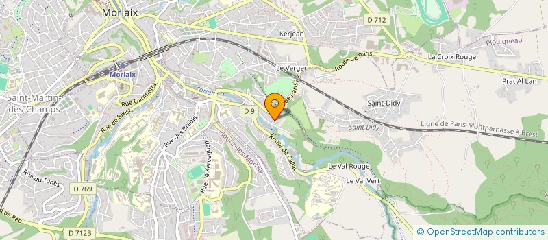 localisation de l'entreprise SCI LA GLYCINE DE LANVIGNEC  MORLAIX