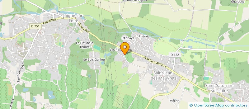 localisation de l'entreprise SCI LA GODELIERE  LES GARENNES SUR LOIRE