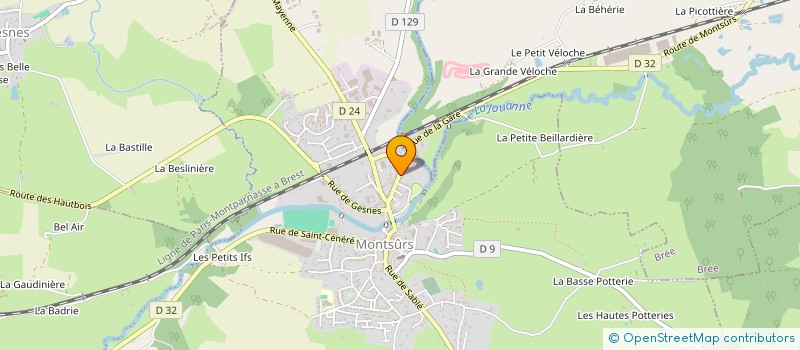 localisation de l'entreprise SCI LA GODILLE  NEAU