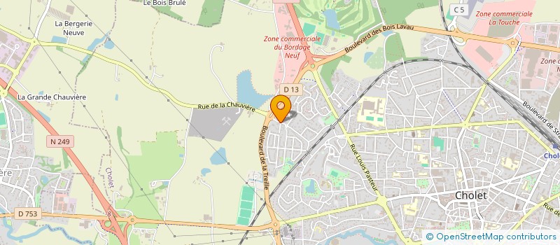 localisation de l'entreprise SCI LA GODINIERE à CHOLET