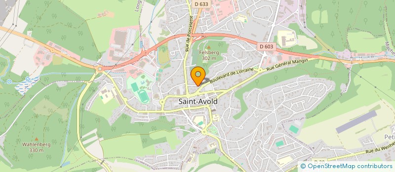 localisation de l'entreprise SCI LA GOHELLE  SAINT-AVOLD