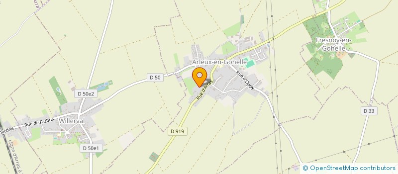 localisation de l'entreprise SCI LA GOHELLE  ARLEUX-EN-GOHELLE