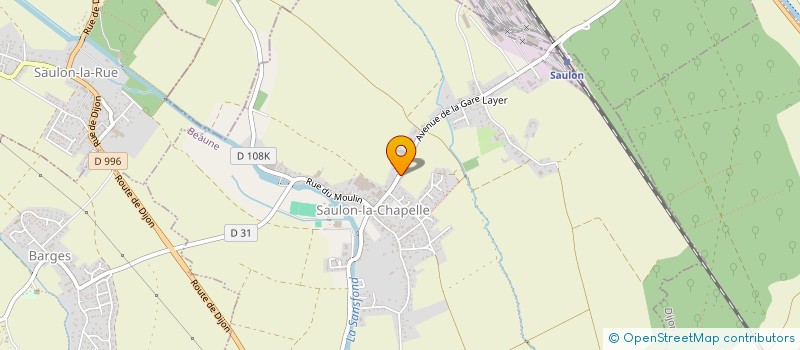 localisation de l'entreprise SCI LA GOLMARDIERE  SAULON-LA-CHAPELLE