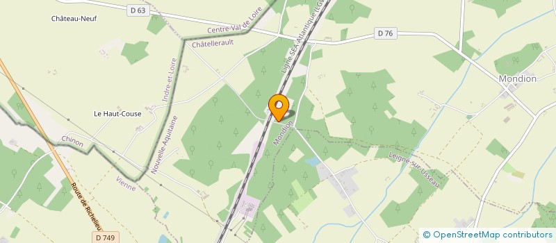 localisation de l'entreprise SCI LA GOMBERGE  CHATELLERAULT